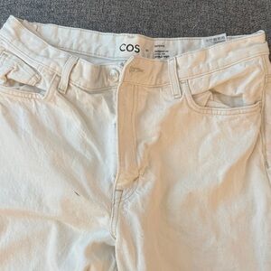COS Off-White Denim Pants